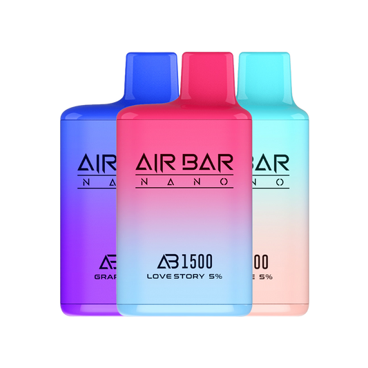 Air Bar Nano 1500 Disposable Vape NON RECHARGE  wholesale in stock