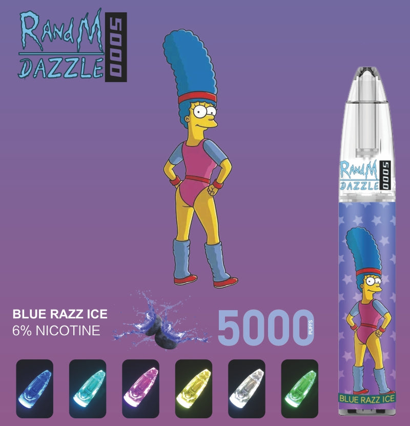 RM Dazzle 5000 RGB Light Glowing Disposable Vape 5000 Puffs wholesale in stock