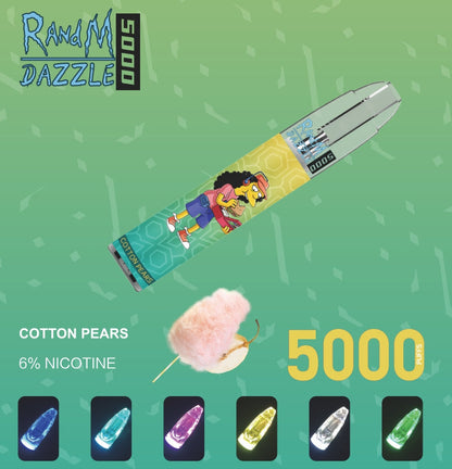 RM Dazzle 5000 RGB Light Glowing Disposable Vape 5000 Puffs wholesale in stock