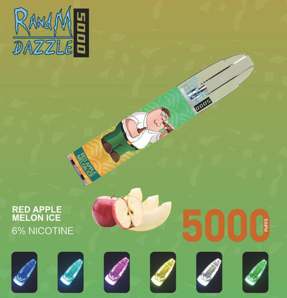 RM Dazzle 5000 RGB Light Glowing Disposable Vape 5000 Puffs wholesale in stock