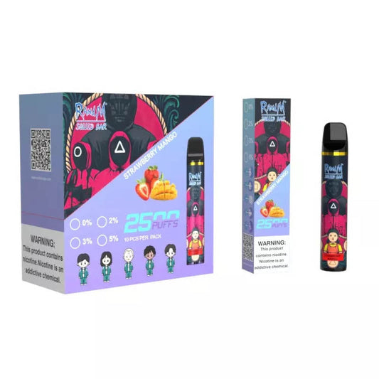 R&M Squid Bar 2500 Puffs Disposable Vape wholesale in stock